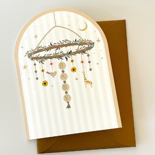Baby mobile card