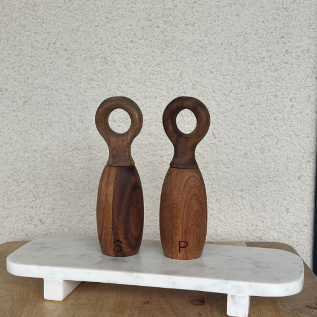Acacia Wood Salt and Pepper Mills
