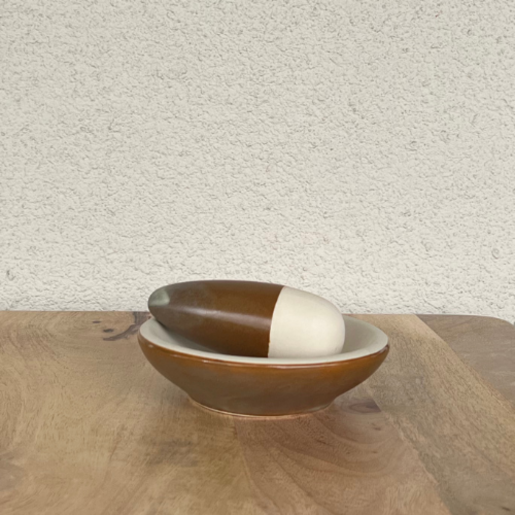 Stoneware Mortar and Pestle