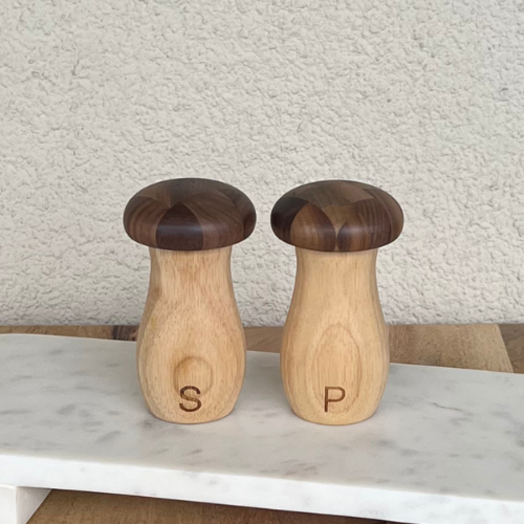 Mushroom-shaped Salt and Pepper Shakers