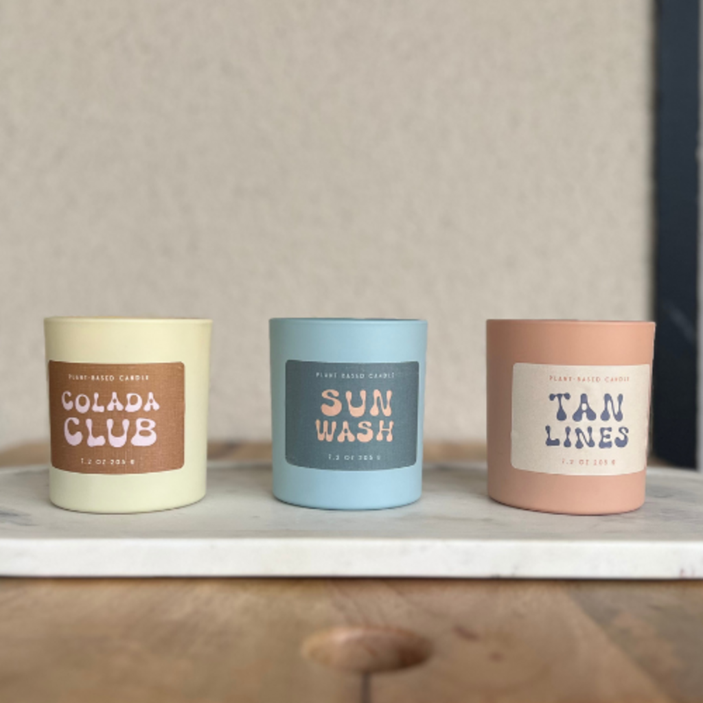 Miscmatch Glass Candles