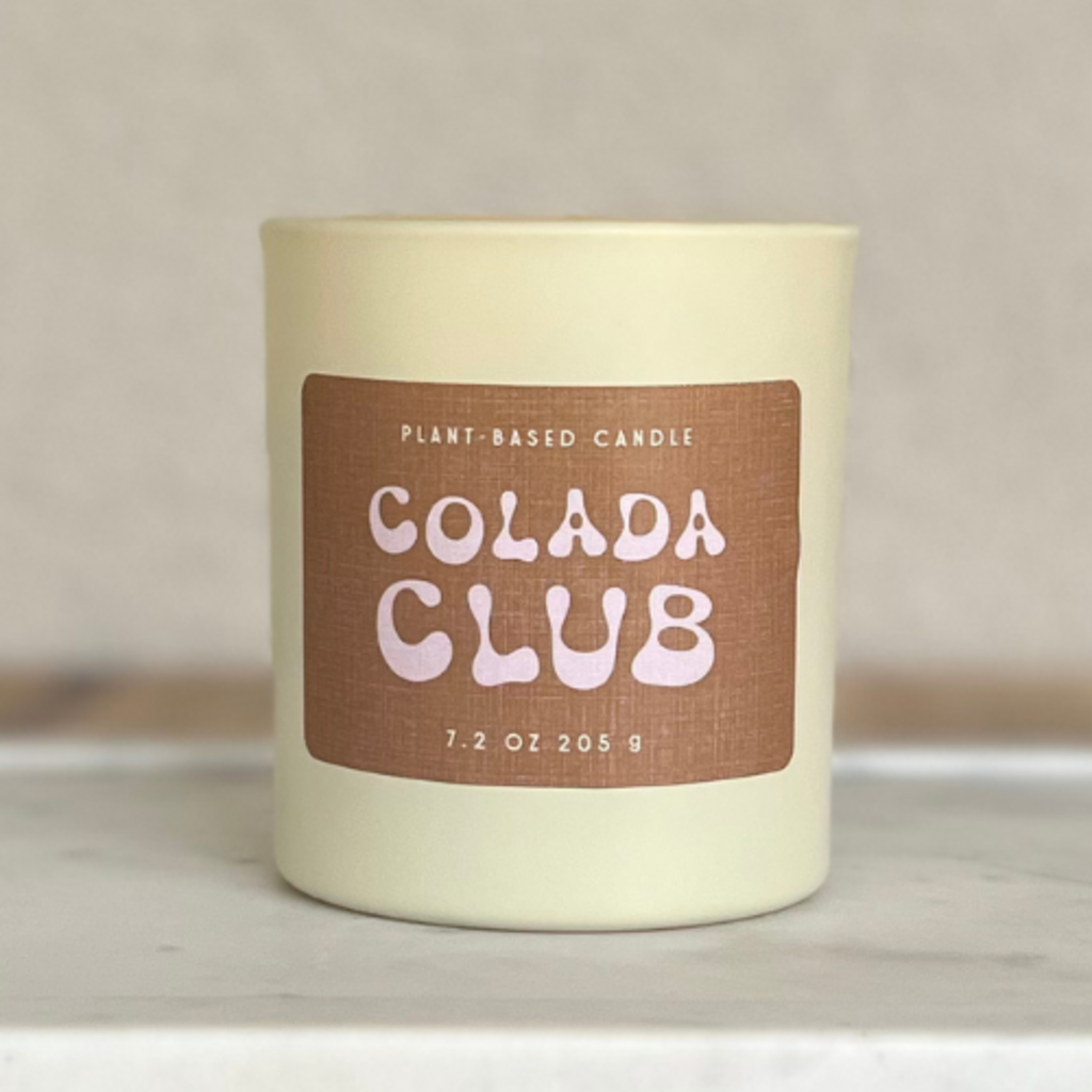 Miscmatch Colada Club Glass Candle