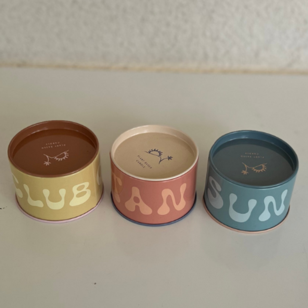 Miscmatch Tin Candles