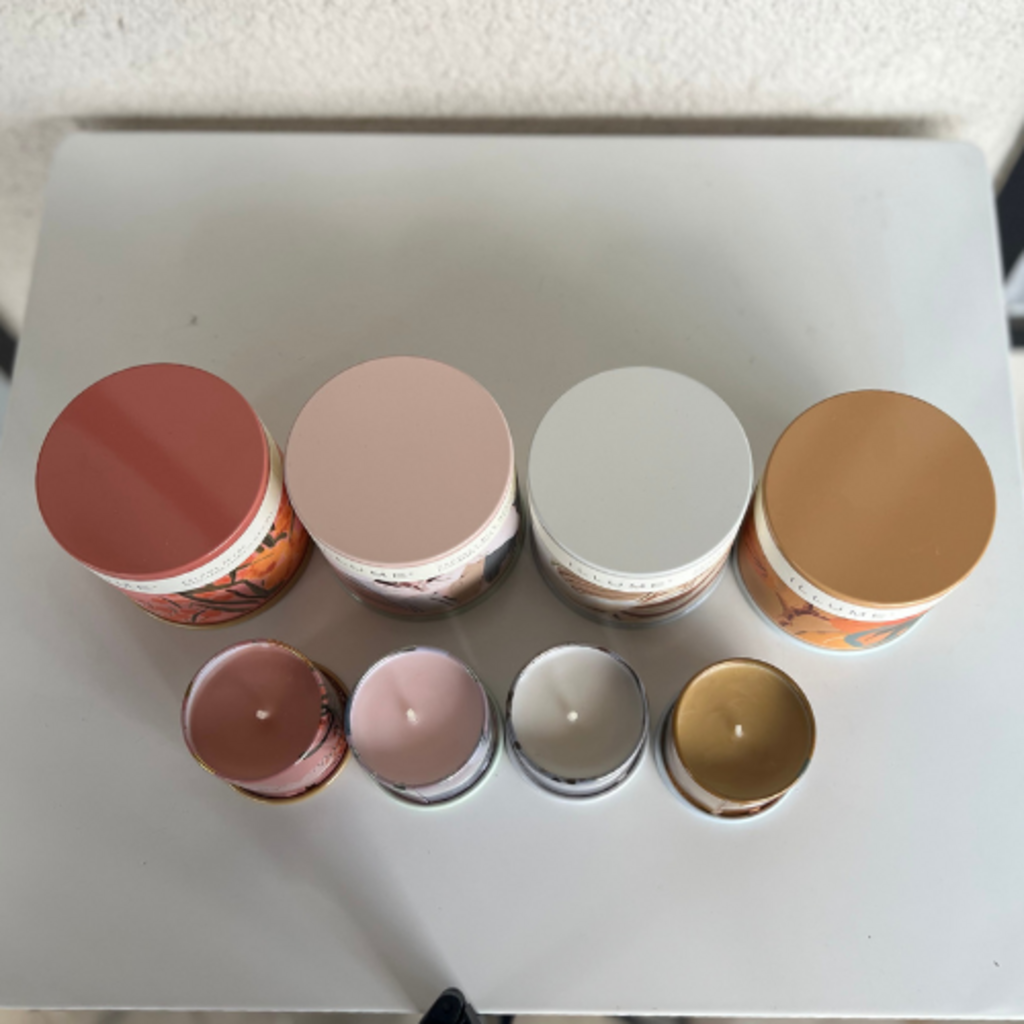 Vanity Tin Candles