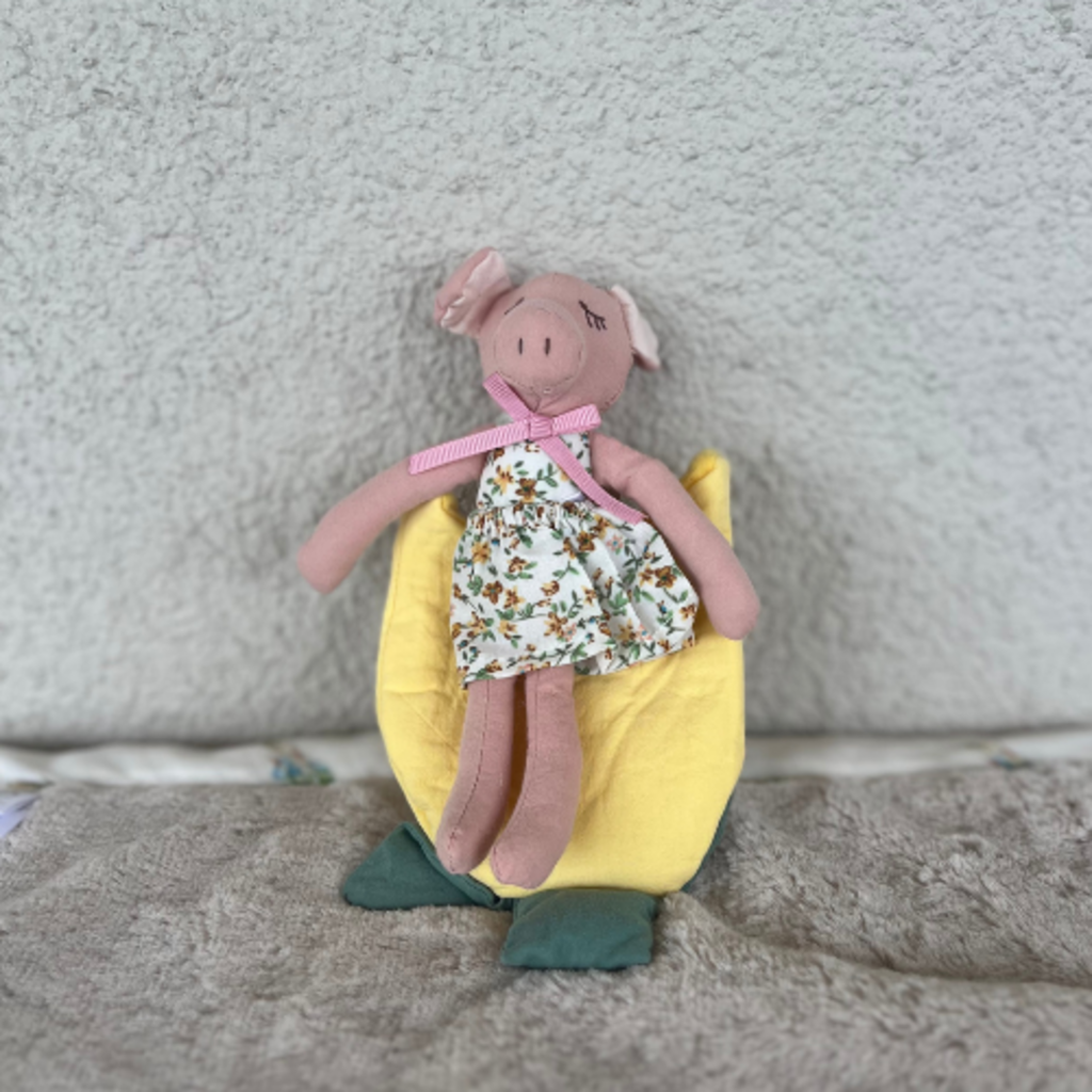 Mini Animal in Flower Bag Yellow
