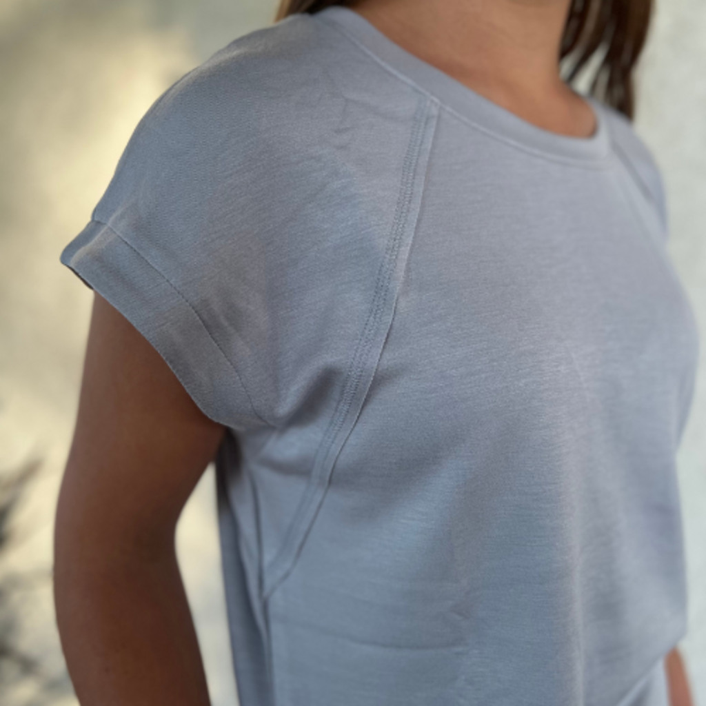 Softies Crew with Shorts Set Grey