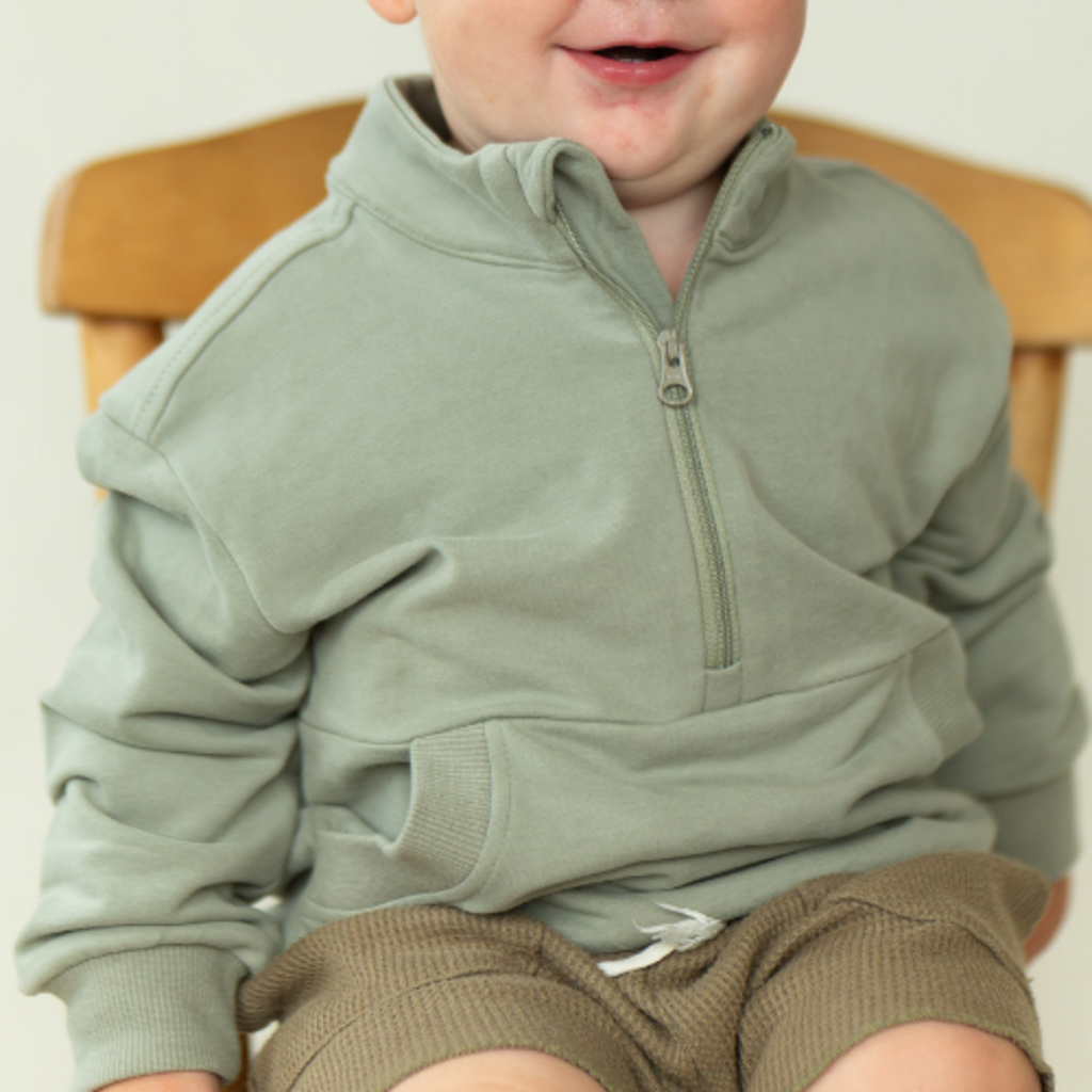 Half Zip Sweatshirt Sage