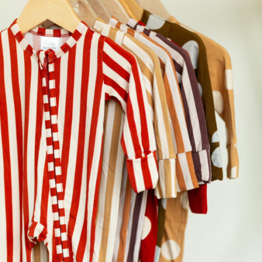 Striped Bamboo Zippy Red