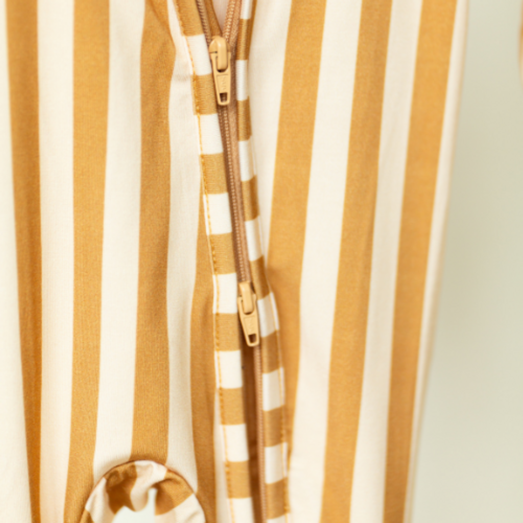 Striped Bamboo Zippy Mustard