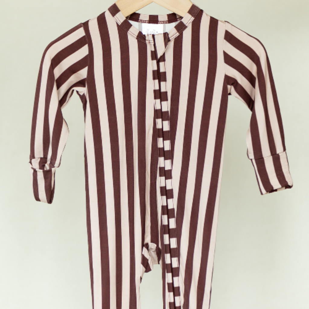 Striped Bamboo Zippy Purple