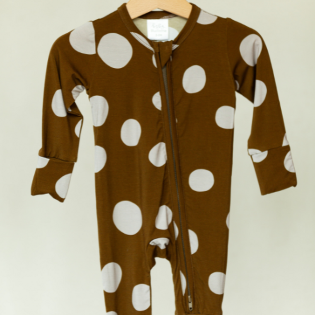 Polka Dot Zippy Olive