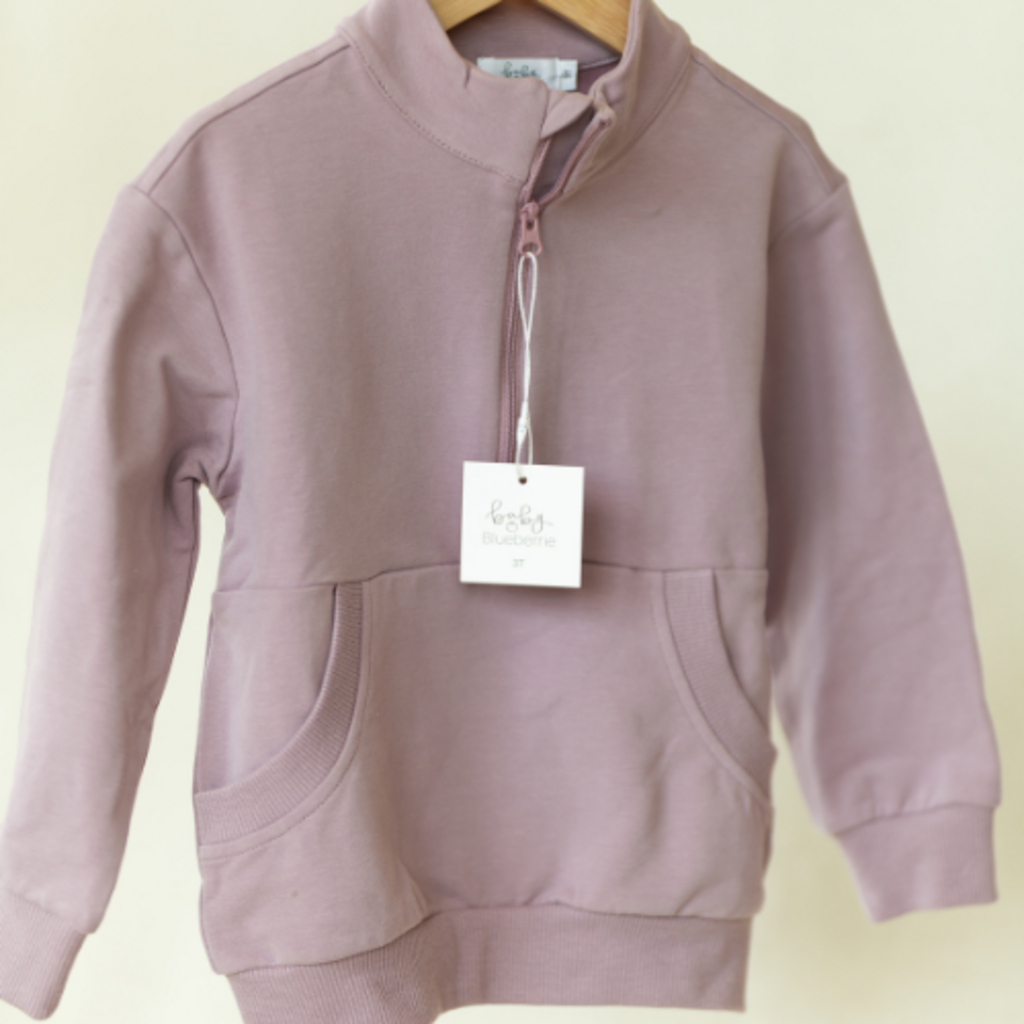 Half Zip Sweatshirt Lilac
