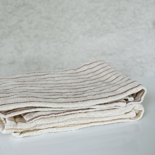 FOLDED STRIPED TEA TOWEL