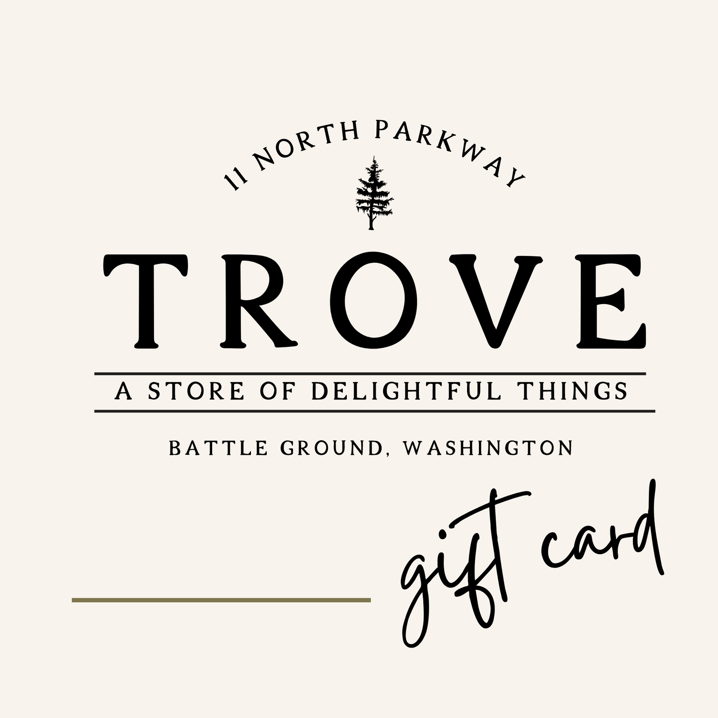 TROVE GIFT CARD