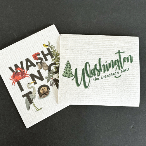 SWEDISH DISH CLOTH WITH WASHINGTON ON THEM