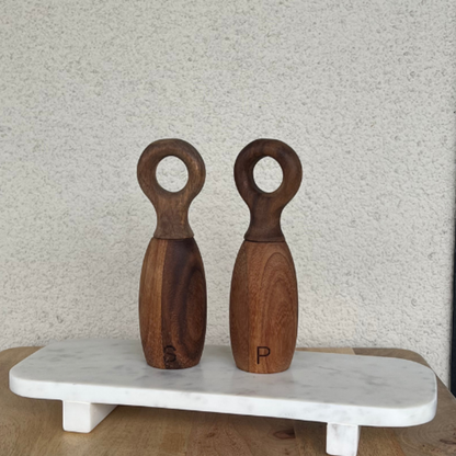 Acacia Wood Salt and Pepper Mills