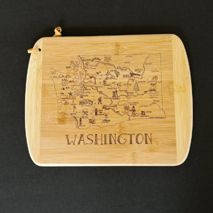 Square Cutting Board Washington State