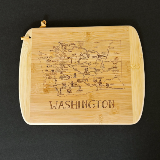 Square Cutting Board Washington State