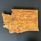 Washington State Cutting Board with Landmarks