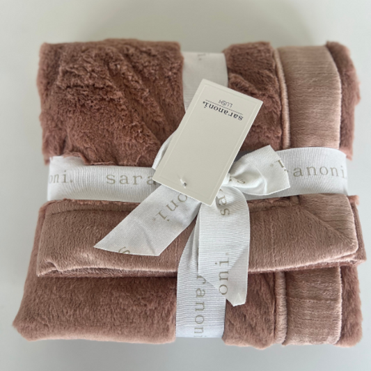 Lush Receiving Blanket Rosy
