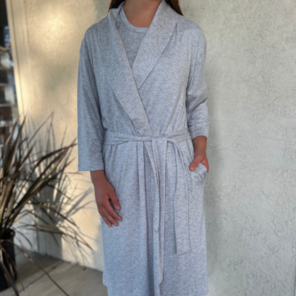 Softies Dream Shawl Collar Robe Grey