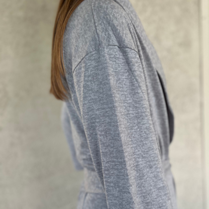 Softies Dream Shawl Collar Robe Grey