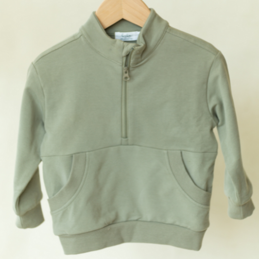 Half Zip Sweatshirt Sage