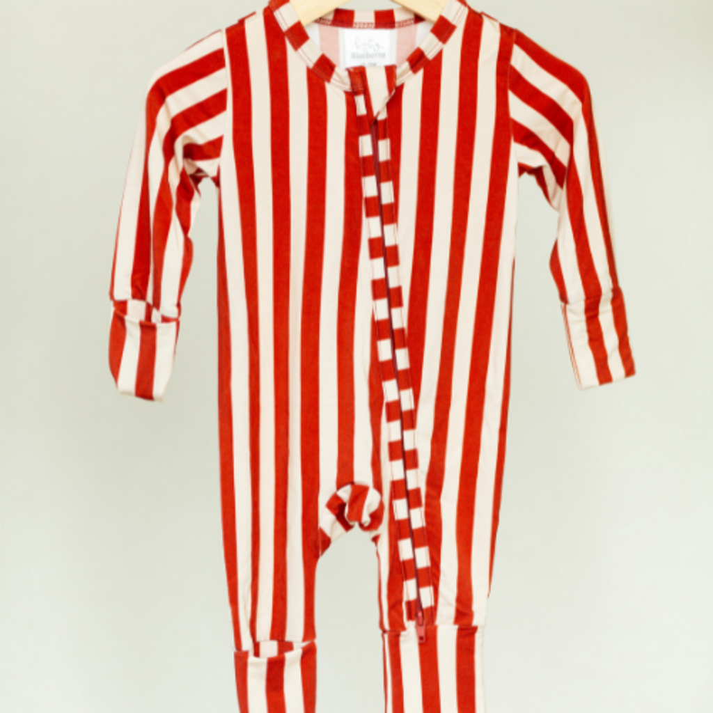 Striped Bamboo Zippy Red
