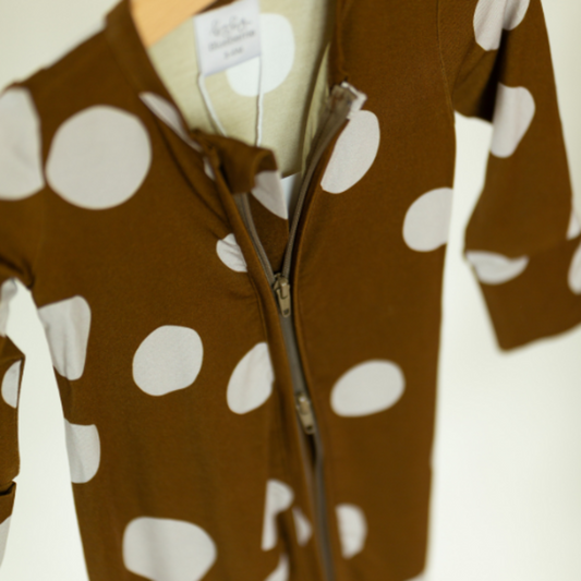 Polka Dot Zippy Olive