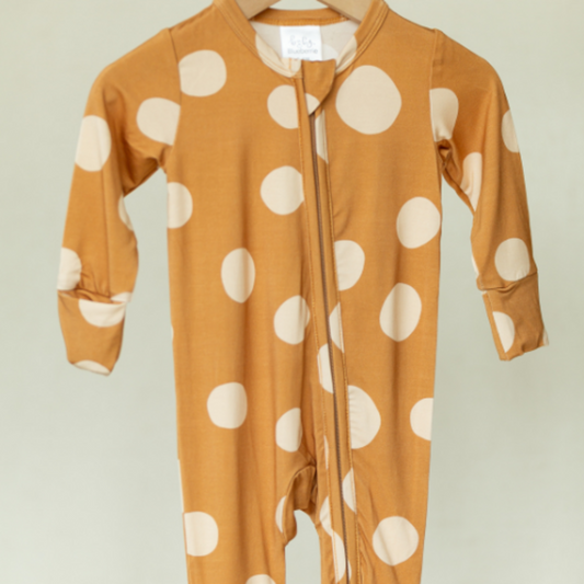 Polka Dot Zippy Mustard