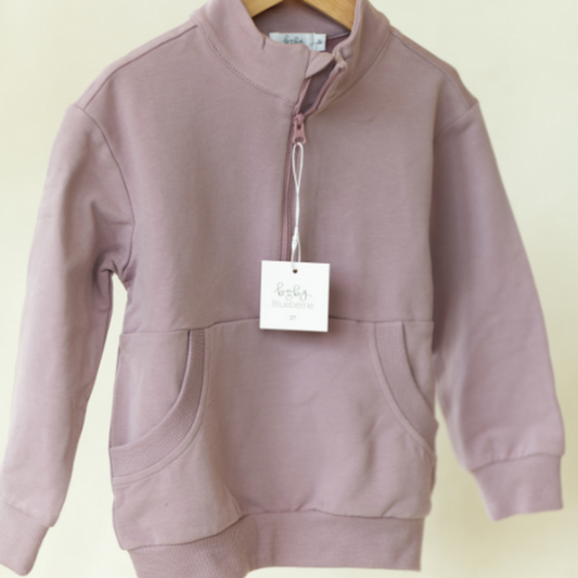 Half Zip Sweatshirt Lilac