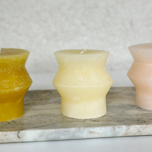 WHITE PILLAR UNSCENTED CANDLE